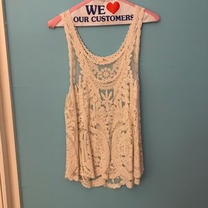 Lace tank top